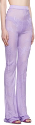 Marco Rambaldi Purple Sheer Trousers