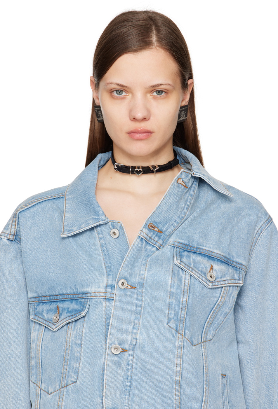 Y/Project Black Y Heart Belt Choker