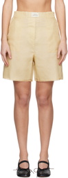 Silk Laundry Yellow Organza Boxer Shorts