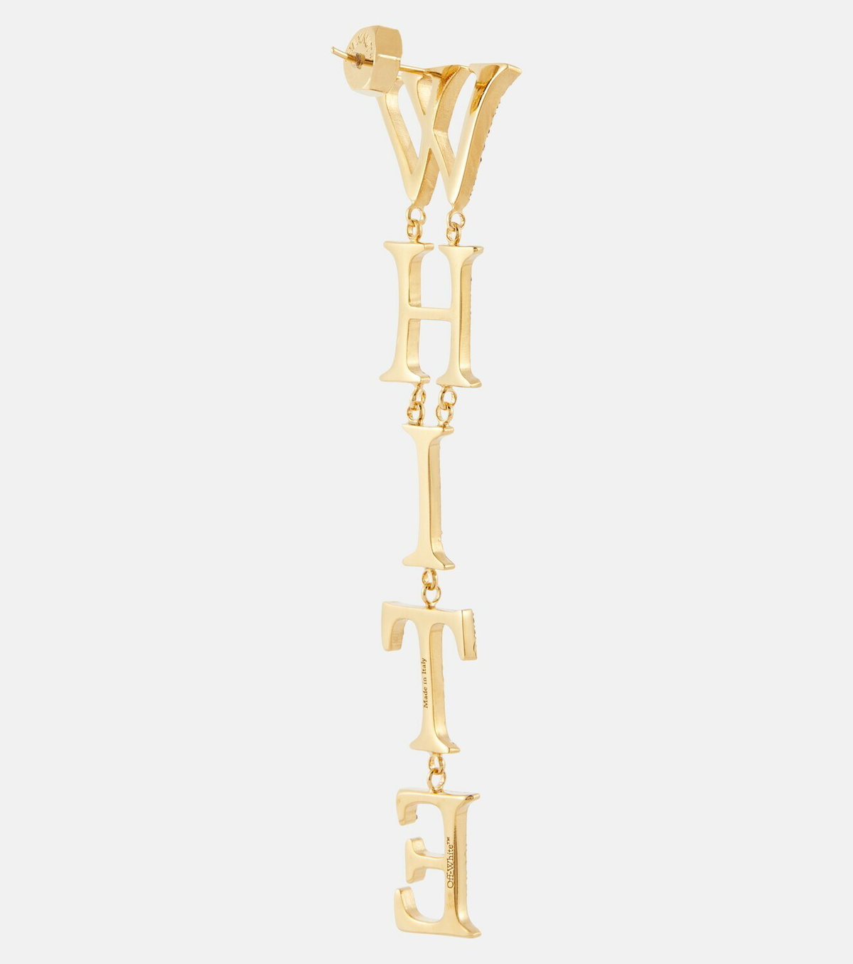 Off-White Crystal-embellished logo earrings Off-White