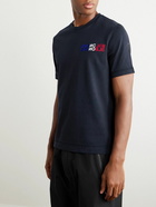 Moncler Grenoble - Slim-Fit Logo-Print Cotton-Jersey T-Shirt - Blue