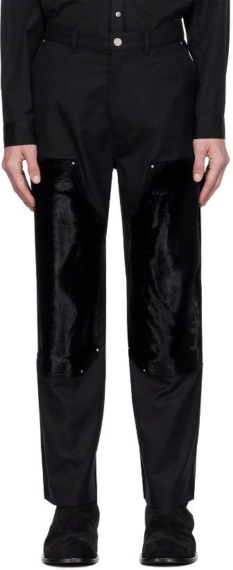 Photo: Youth Black Panel Trousers