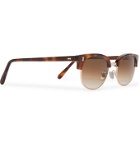 Cubitts - Twyford Round-Frame Acetate and Gold-Tone Sunglasses - Black