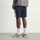 Umbro Men's Panelled Short in Baritone Blue/Brilliant White/Blue Fog