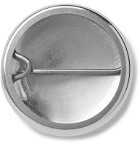 Bunney - Textured Sterling Silver Badge - Silver