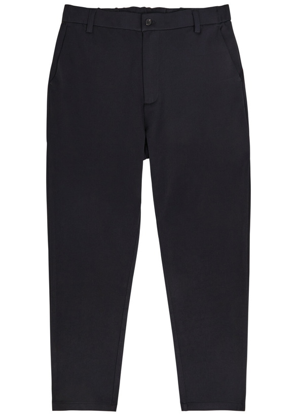 Photo: Raith Tapered-leg Woven Trousers Navy