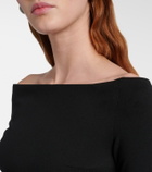 Solace London Rhianne satin-trimmed cocktail dress