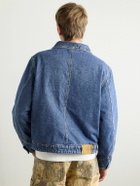 Cherry Los Angeles - Logo-Print Denim Blouson Jacket - Blue