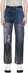 Doublet Black Graphic Print Trousers