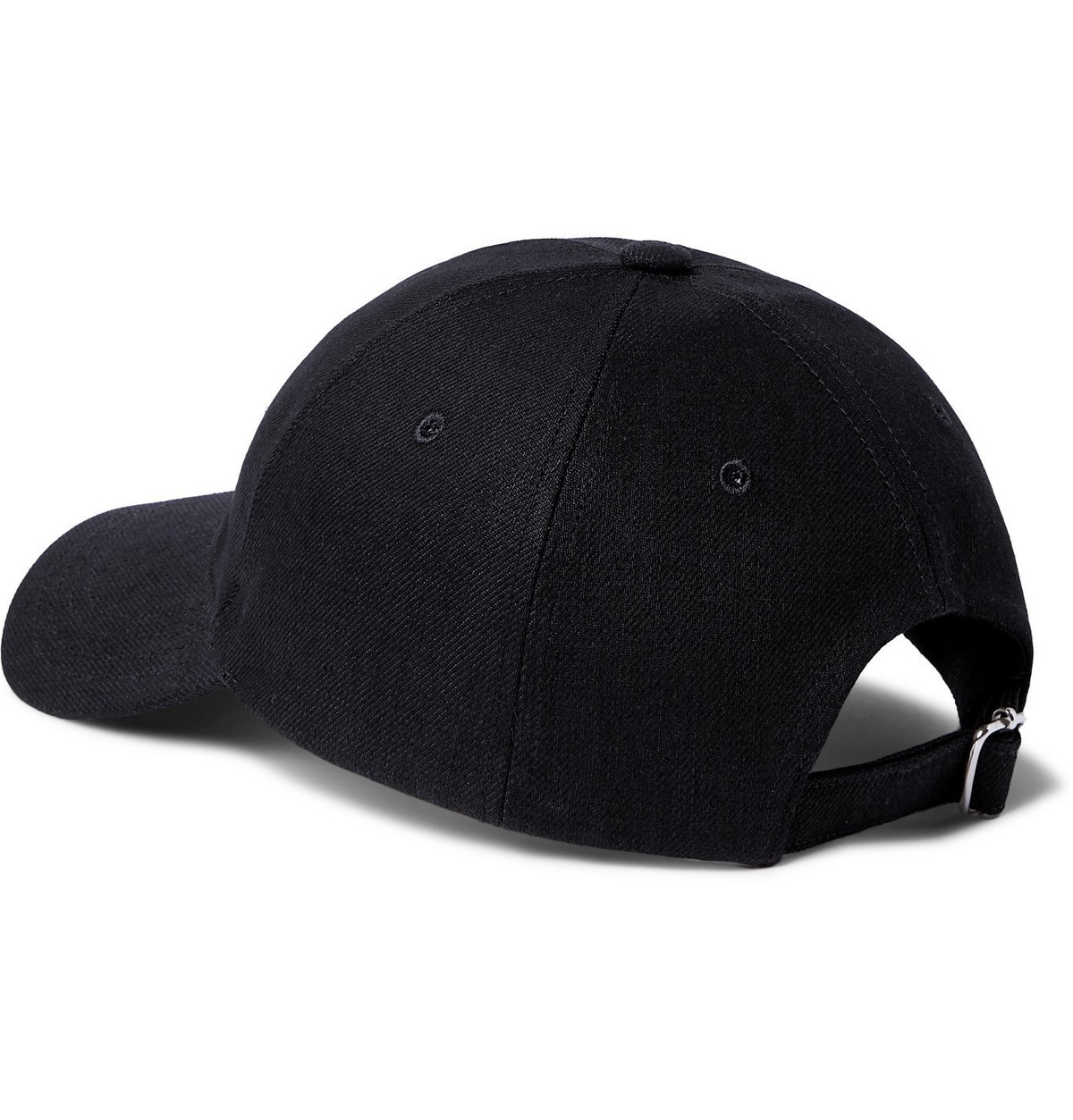 A.P.C. - Logo-Embroidered Cotton-Blend Canvas Baseball Cap - Black A.P.C.