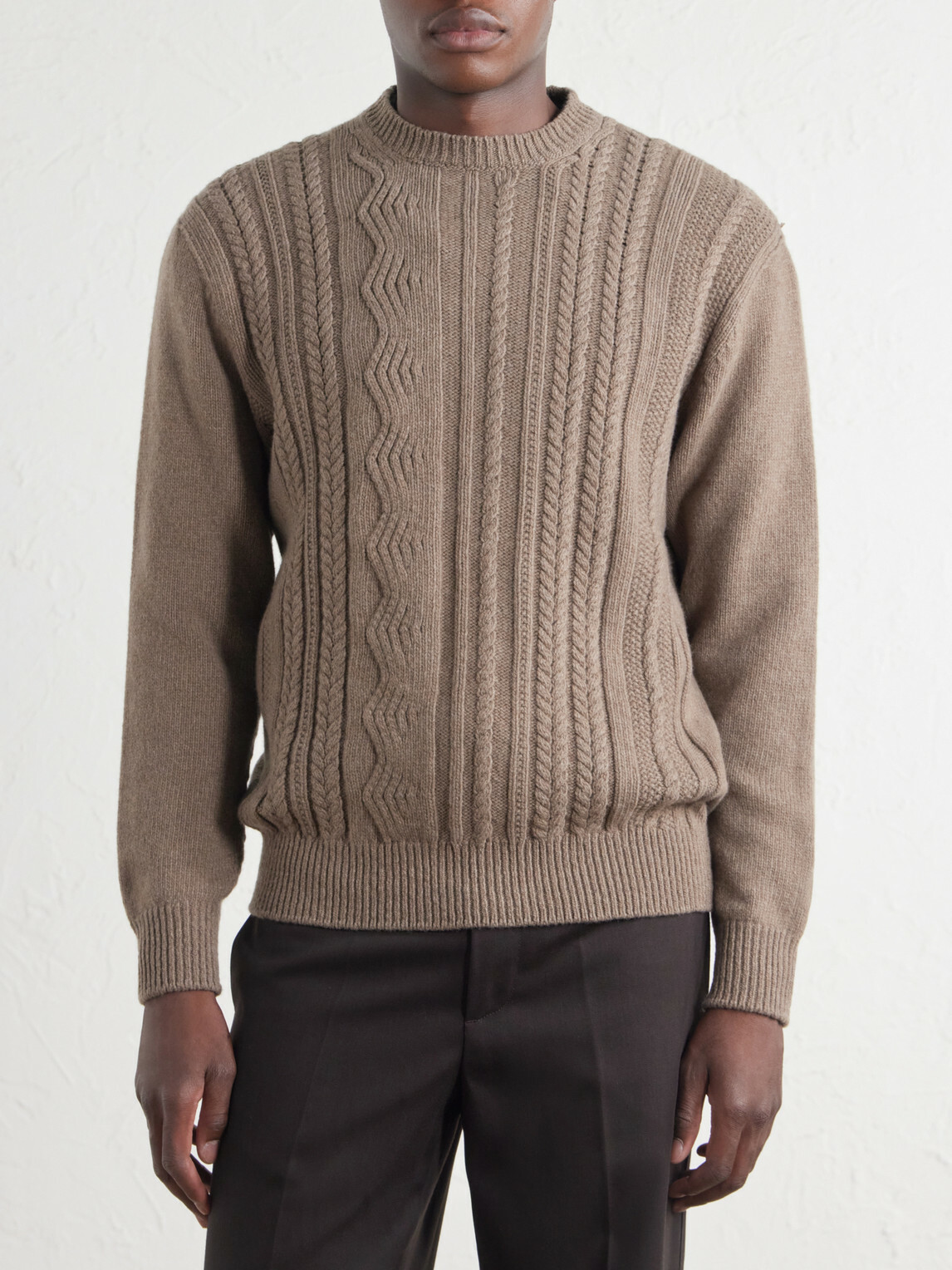 Inis Meáin - Ridges Aran Textured-Wool Sweater - Neutrals