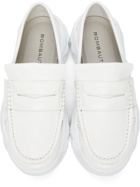 Rombaut White Boccaccio II Future Leather Padded Loafers
