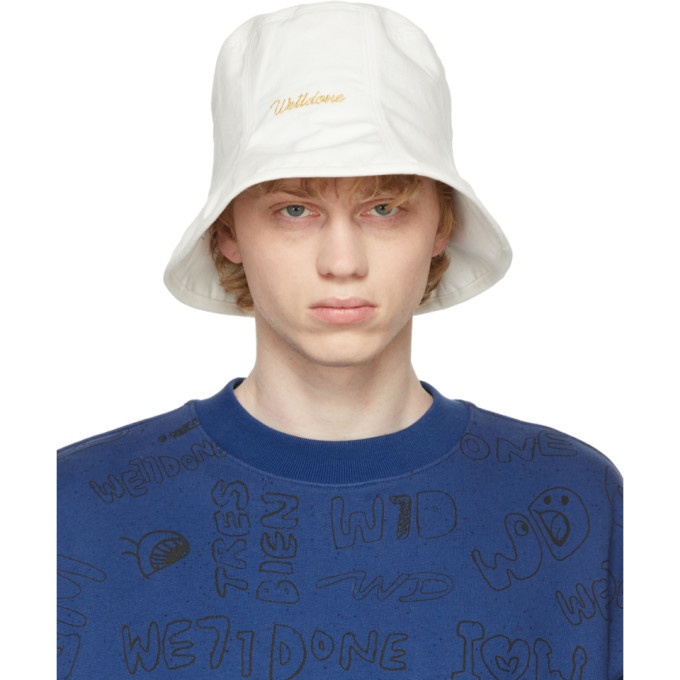 Photo: We11done White Seven-Panel Bucket Hat
