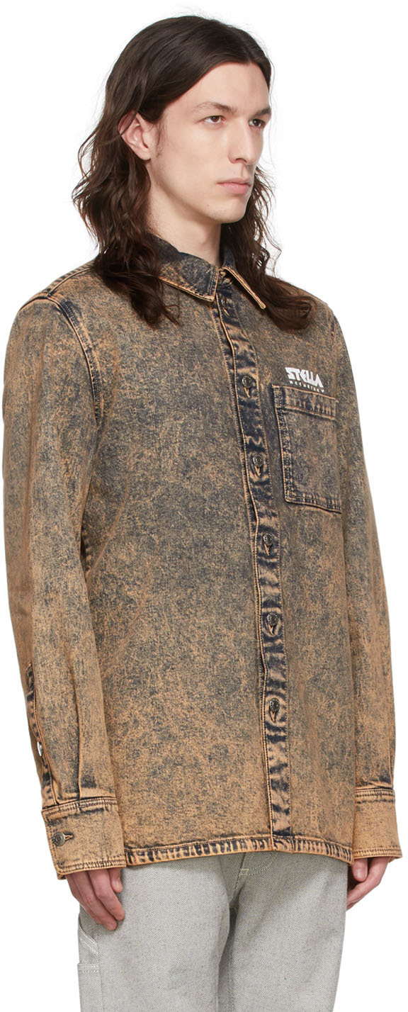 Stella McCartney Orange & Black Denim Shirt