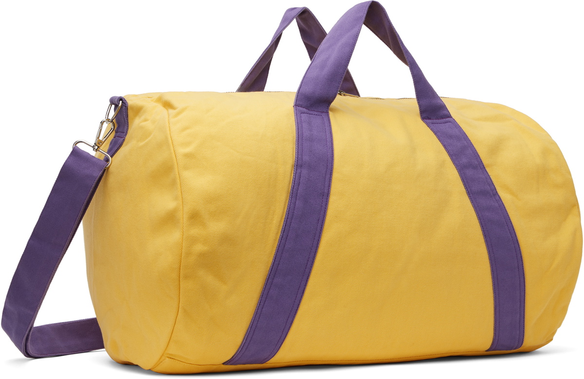 Bode Yellow & Purple Two-Tone Gym Duffle Bag
