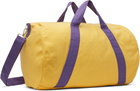 Bode Yellow & Purple Two-Tone Gym Duffle Bag