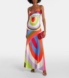 Pucci Iride jersey satin maxi skirt