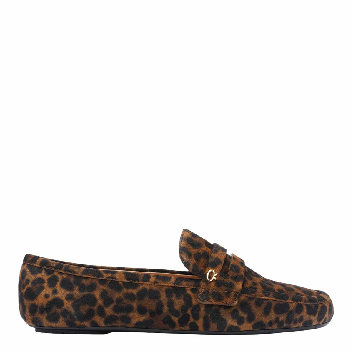 【Gianvito Rossi】 Giorgia suede penny loafers Giorgia suede penny loafers in beige - Gianvito Rossi