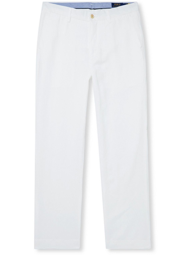 Photo: Polo Ralph Lauren - Straight-Leg Linen, Lyocell and Cotton-Blend Trousers - White