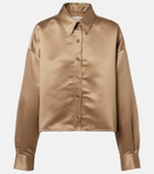 The Frankie Shop Arlen satin shirt
