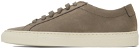 Common Projects Grey Nubuck Achilles Low Sneakers