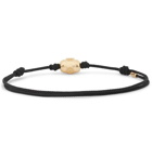 Luis Morais - Cord and Gold Bracelet - Black