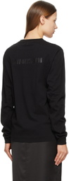 1017 ALYX 9SM Black & White Mirrored Logo Long Sleeve T-Shirt