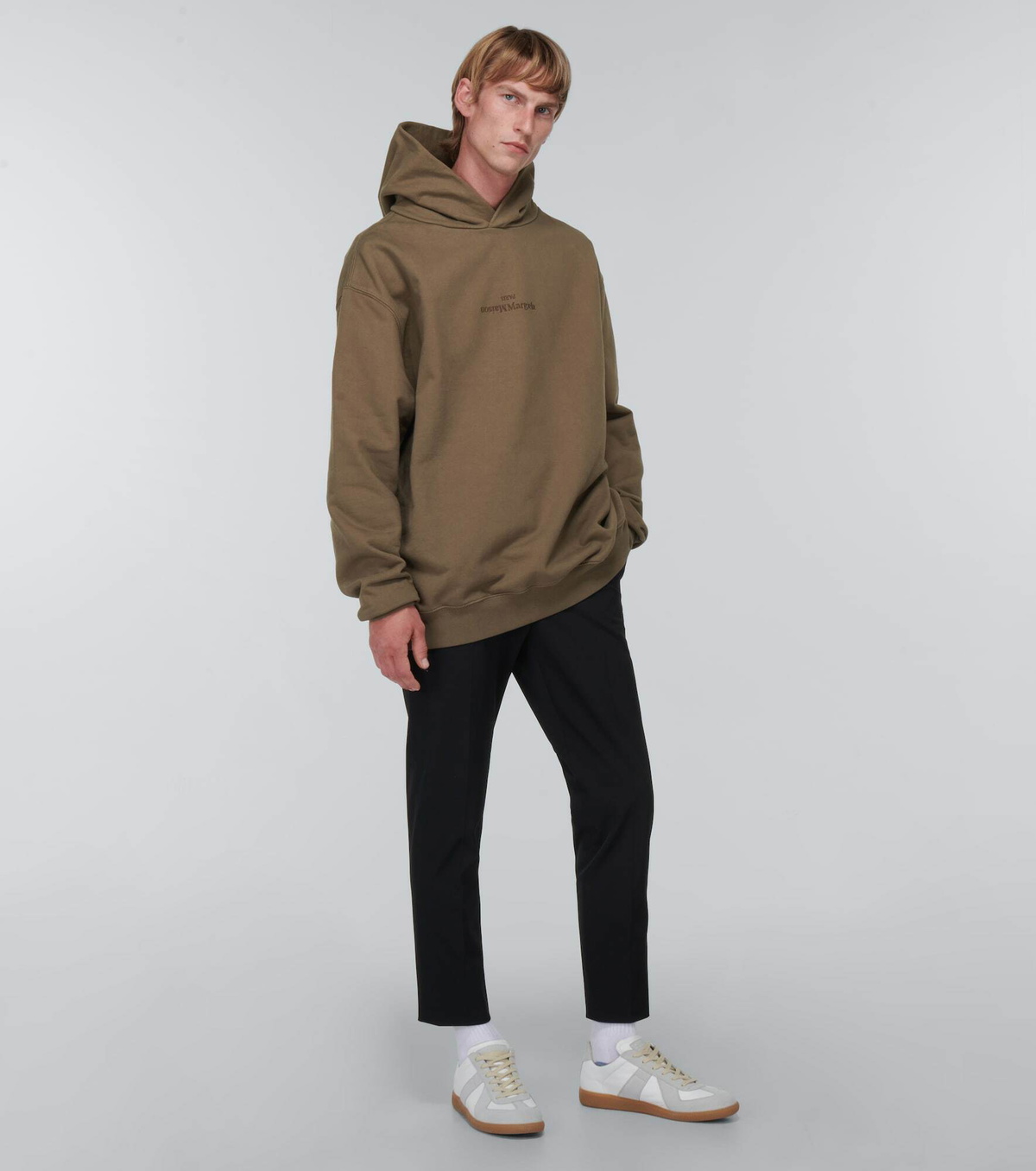 【MAISON MARGIELA】Oversized Cotton-Jersey Hoodie Maison Margiela - Oversized cotton jersey hoodie Maison Margiela