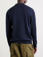 Beams Plus - Knitted Polo Shirt - Blue