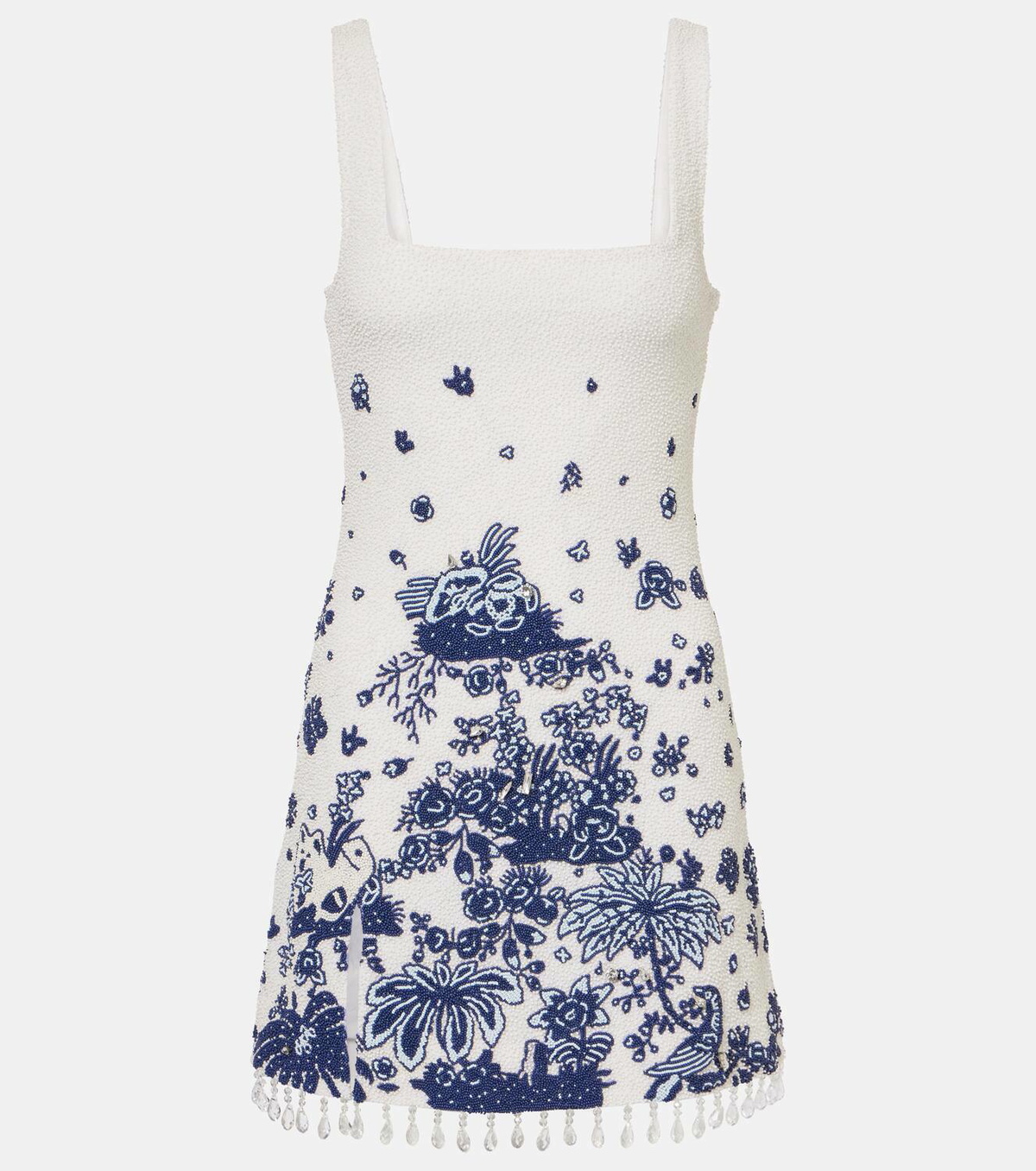 Staud Le Sable fringed beaded minidress Staud