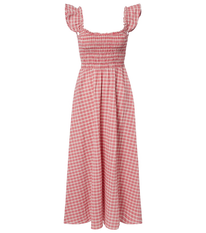 Photo: Faithfull Eudora checked cotton midi dress