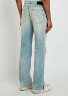 Amiri MX1 Ripped Straight-leg Jeans Indigo