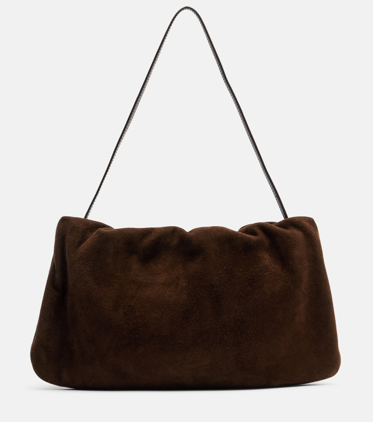 The Row Bourse Medium suede shoulder bag