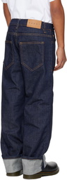 Marni Kids Navy Five-Pocket Jeans