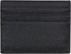 Thom Browne Black Pebble Grain Note Compartment Card Holder