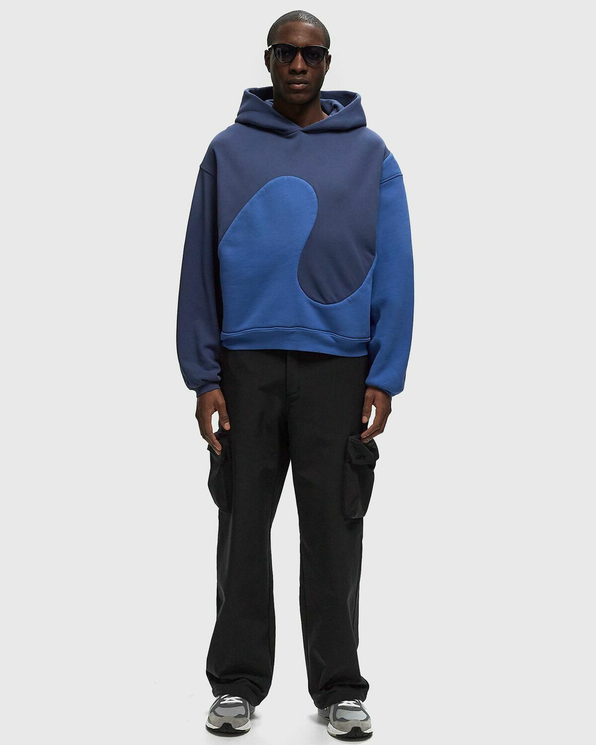 ERL｜HOODIES/SWEATS (Oversized Hoodie Knit - Red Blue (E ERL Oversized Alpaca Knit Hoodie Red / Blue – Très Bien