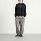 Umbro Men's Iconic Sweat in Black/Volcanic Ash