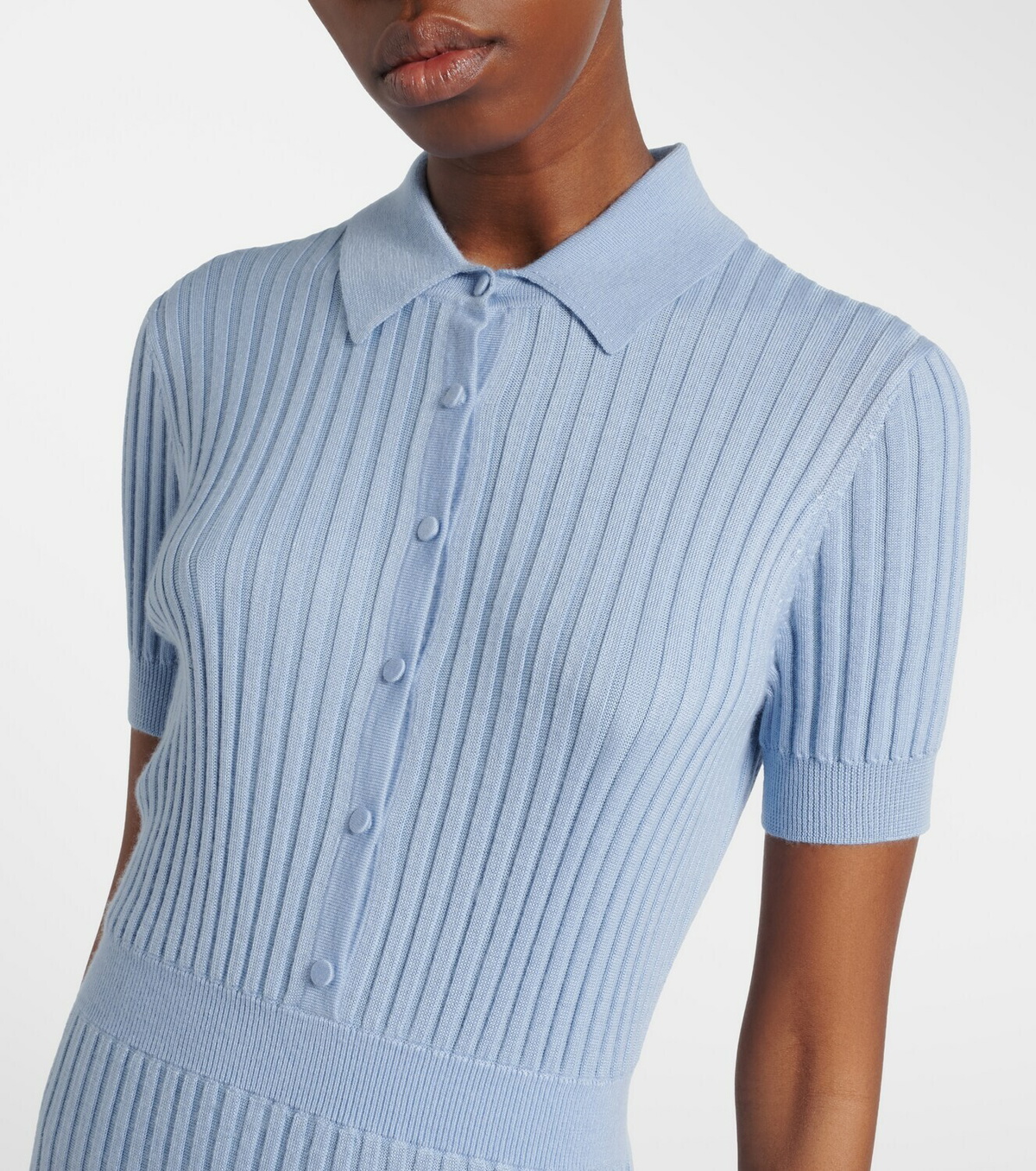 Gabriela Hearst Amor ribbed-knit silk and cashmere maxi dress