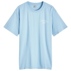 Sporty & Rich Wellness Studio T-Shirt in Sky Blue/White