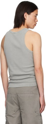 Entire Studios Gray Rib Tank Top