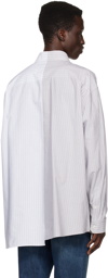 MM6 Maison Margiela Gray Spliced Shirt