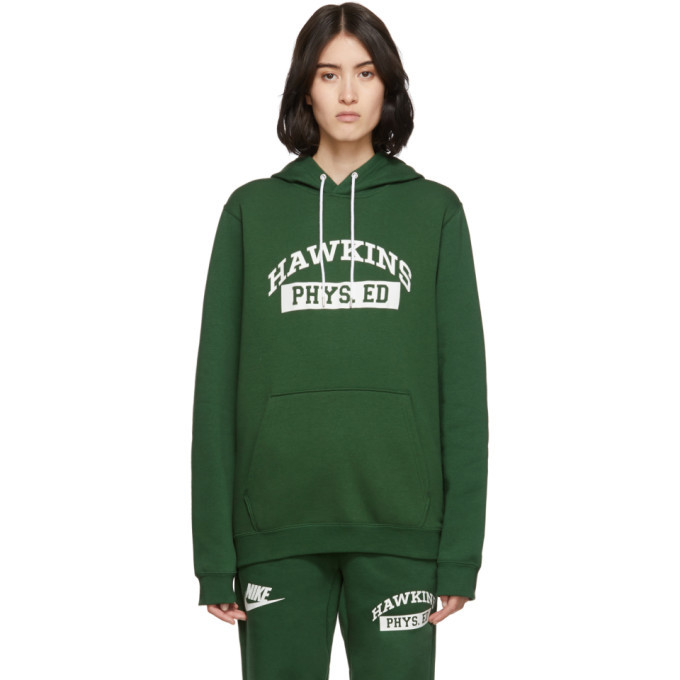 Photo: Nike Green Stranger Things Edition Hawkins High Hoodie