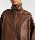 Brunello Cucinelli Monili leather jacket