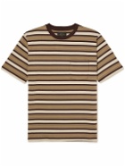 Beams Plus - Striped Cotton-Jersey T-Shirt - Brown