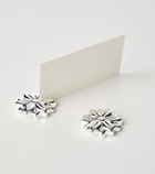 Christofle Malmaison set of 2 silver-plated place card holders