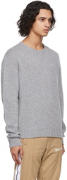 Palm Angels Grey Logo Sweater