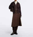 Aeyde Theo leather and suede knee-high boots