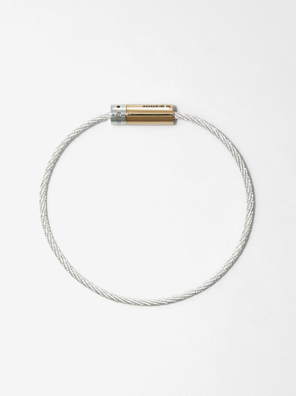 Le Gramme 18kt Gold And Silver 9g Polished Bicolor Cable Bracelet