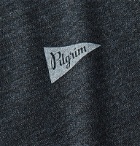 Pilgrim Surf Supply - Davis Mélange Merino Wool-Jersey T-Shirt - Blue