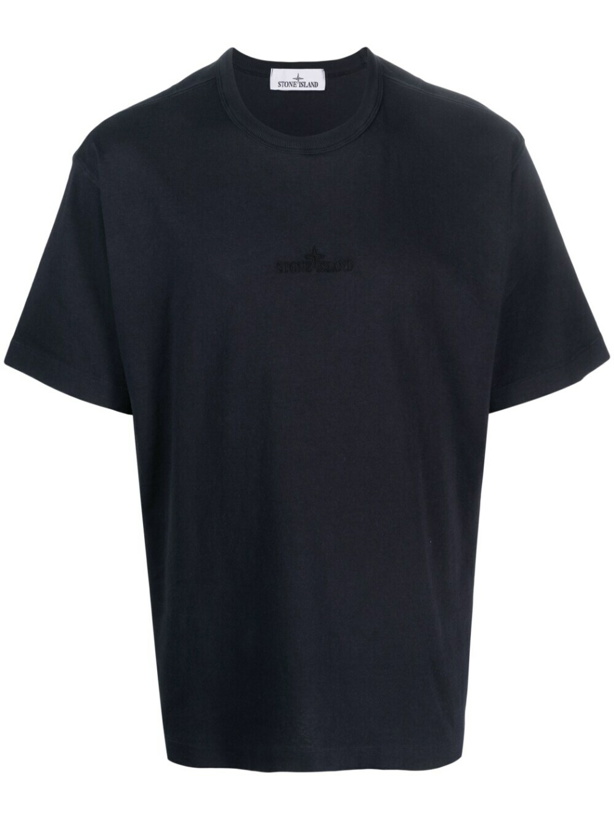 Photo: STONE ISLAND - Logo Cotton T-shirt